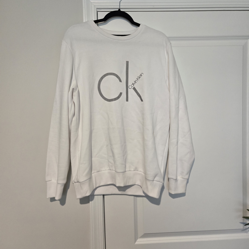 Calvin Klein Men's White Sweater